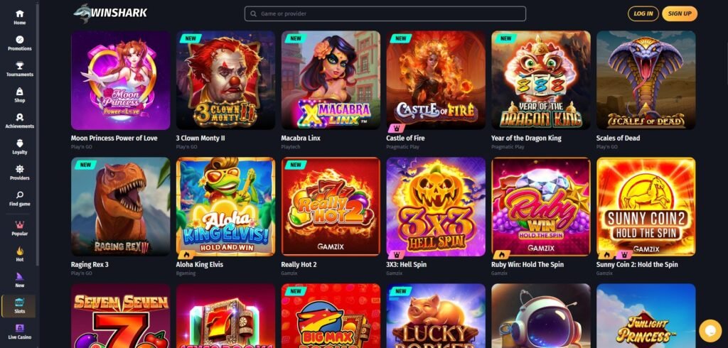 WinShark-Casino Spiele