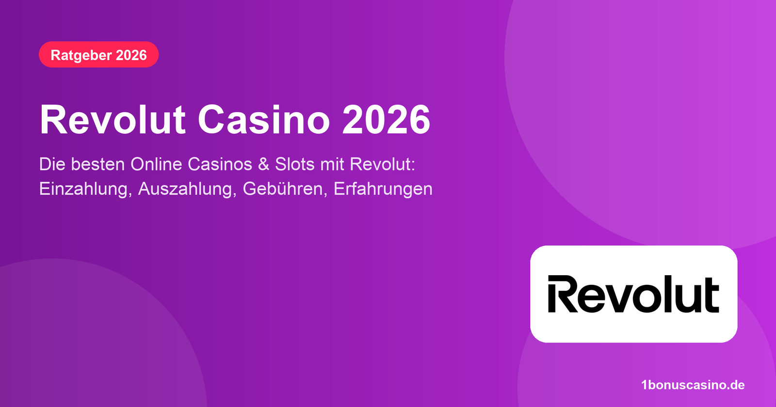 Revolut Casino 2026 – die besten Online Casinos und Slots mit Revolut